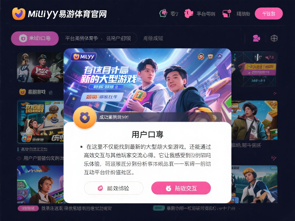 米乐YY易游体育官网:畅享无限乐趣的在线游戏平台 用户口碑与成功案例解析
能得到广泛信赖的平台,往